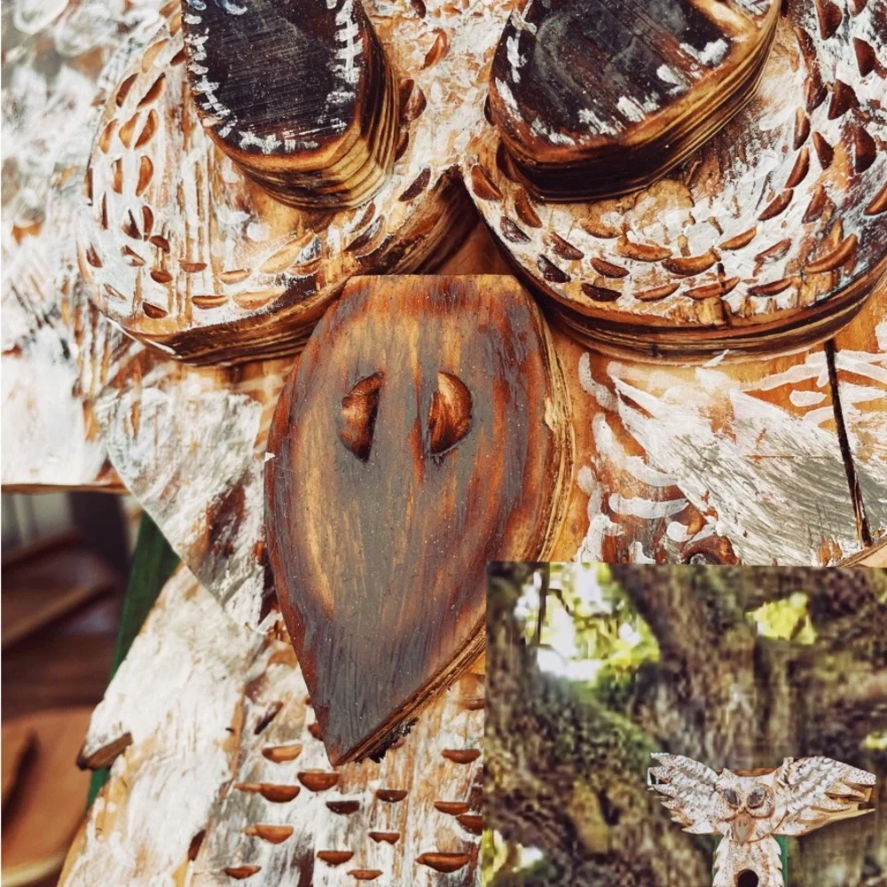 All handmade custom bird squirrel houses.